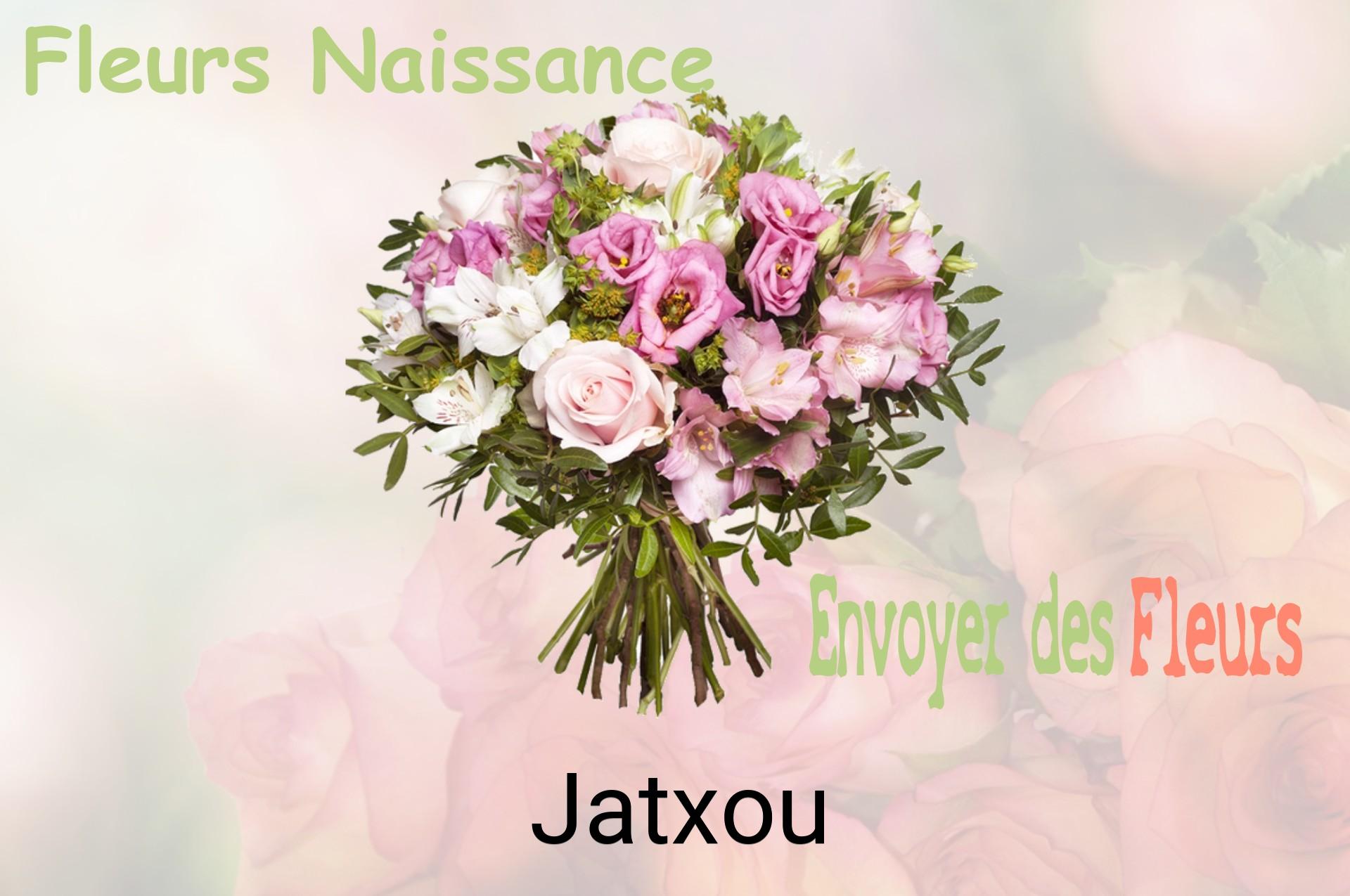 Bouquet de fleurs de naissance livré à Jatxou